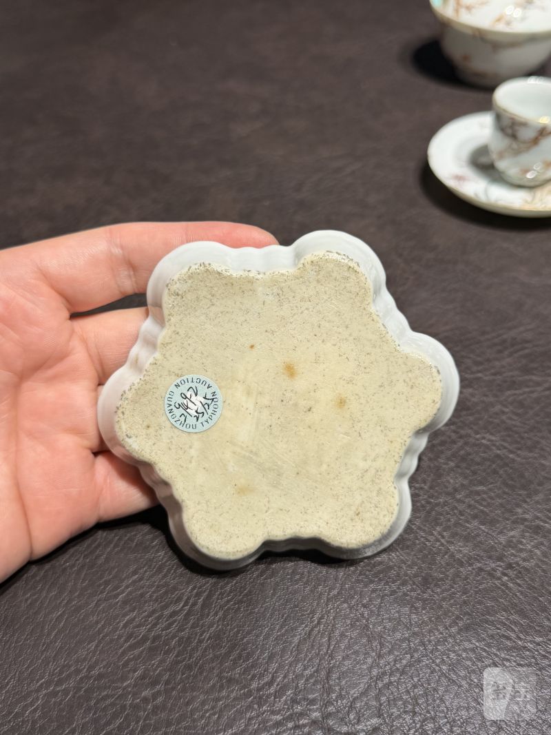 清乾隆 粉彩花鸟纹茶具一套25件 - 图6